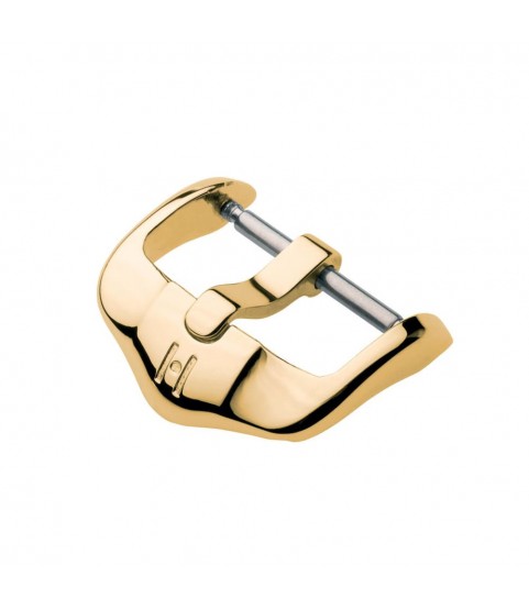 Hirsch Active yellow gold stainless steel buckle for watch strap 20 mm