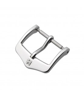 Hirsch Classic silver stainless steel buckle for watch strap 16 mm