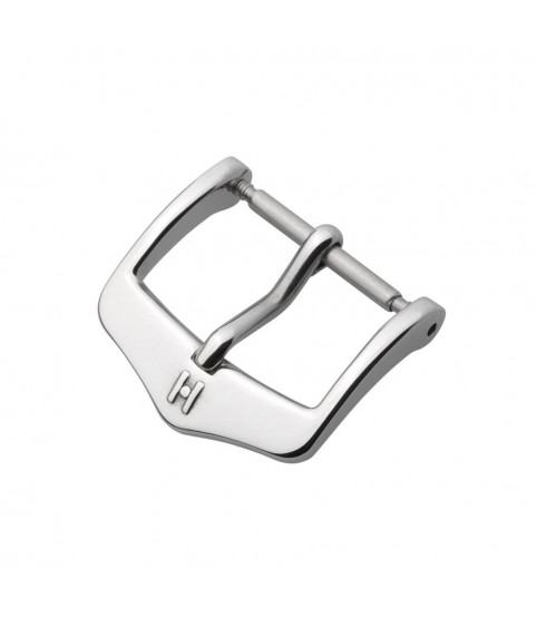 Hirsch Classic silver stainless steel buckle for watch strap 16 mm