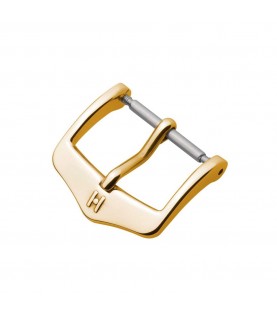 Hirsch Classic yellow gold stainless steel buckle for watch strap 16 mm