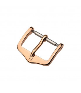 Hirsch Traditional rose gold stainless steel buckle for watch strap 14 mm