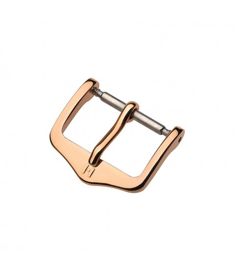 Hirsch Traditional rose gold stainless steel buckle for watch strap 16 mm