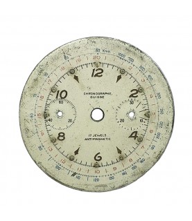 Landeron 51 Chronographe Suisse Antimagnetic dial part