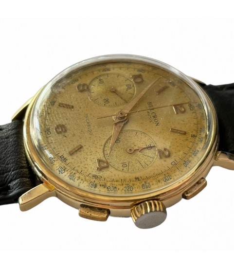 Vintage Belron chronograph men's watch with Landeron 248 1960s