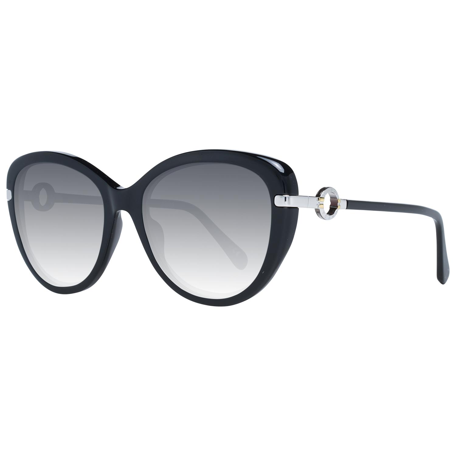 OMW Round Sunglasses, Black & Grey