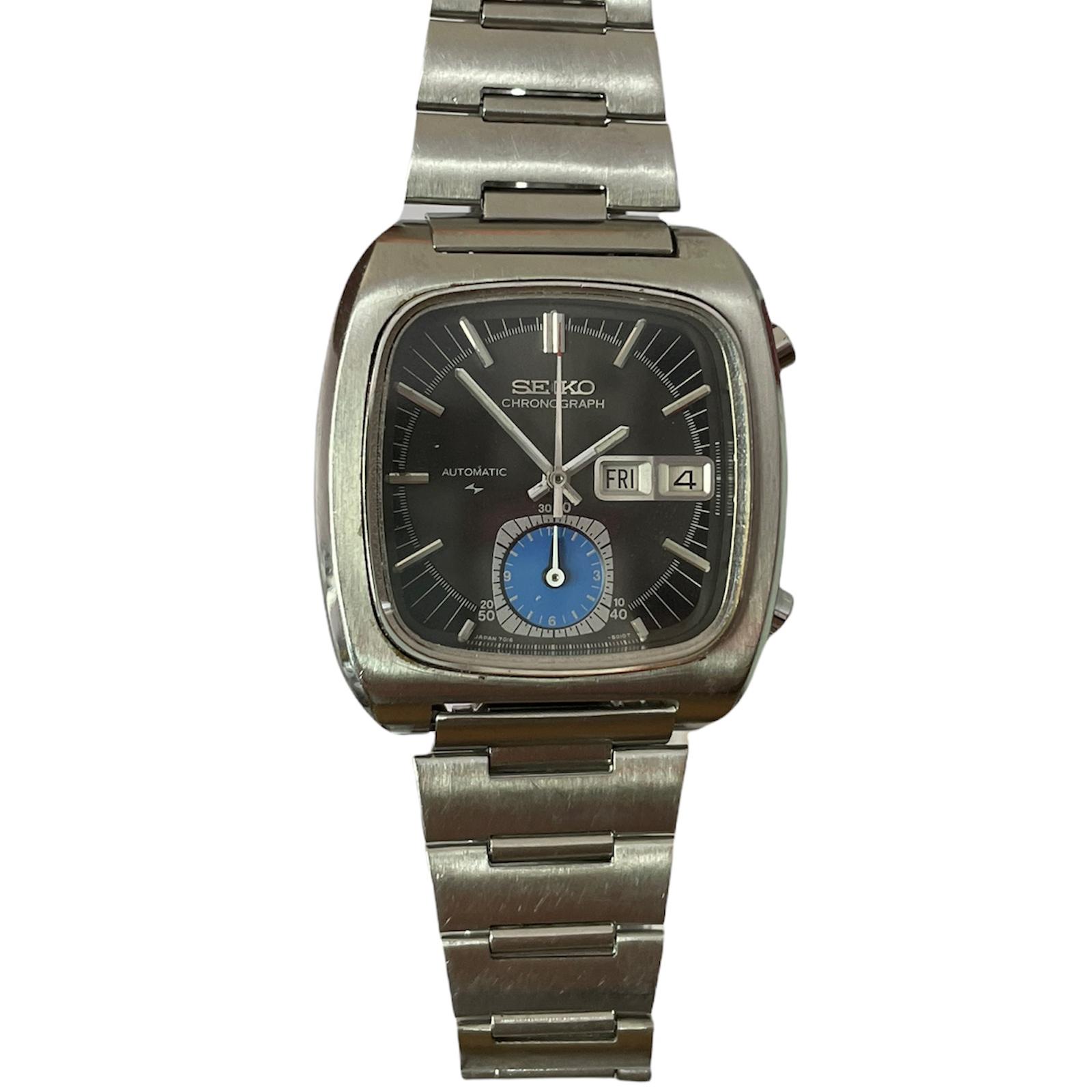 Reviews for Vintage Seiko Monaco automatic chronograph men's watch 7016 ...