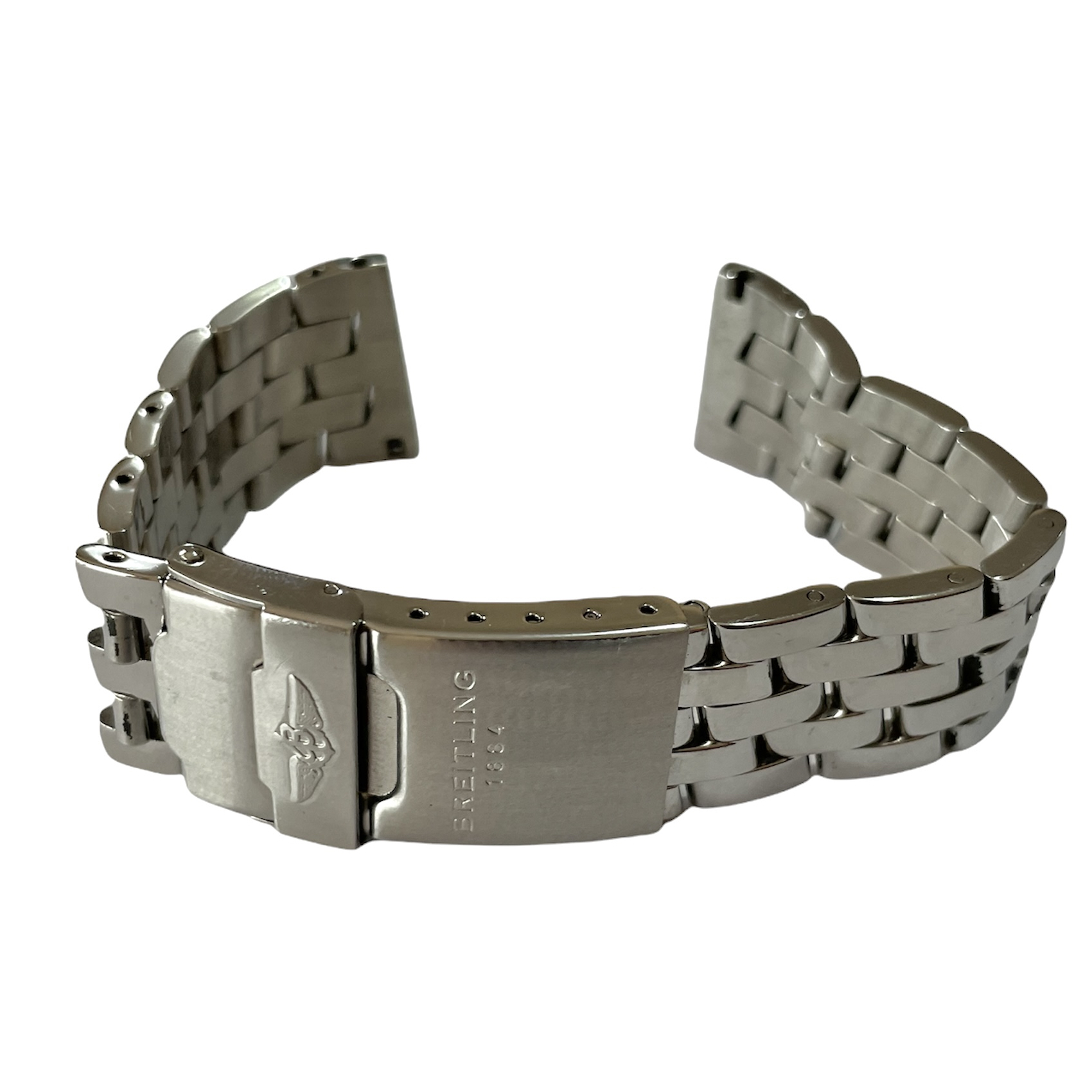 Breitling Bracelet Stainless steel Strap with Clasp buckle 22mm and 24mm,  Men's Fashion, Watches & Accessories, Accessory holder, box & organizers on  Carousell